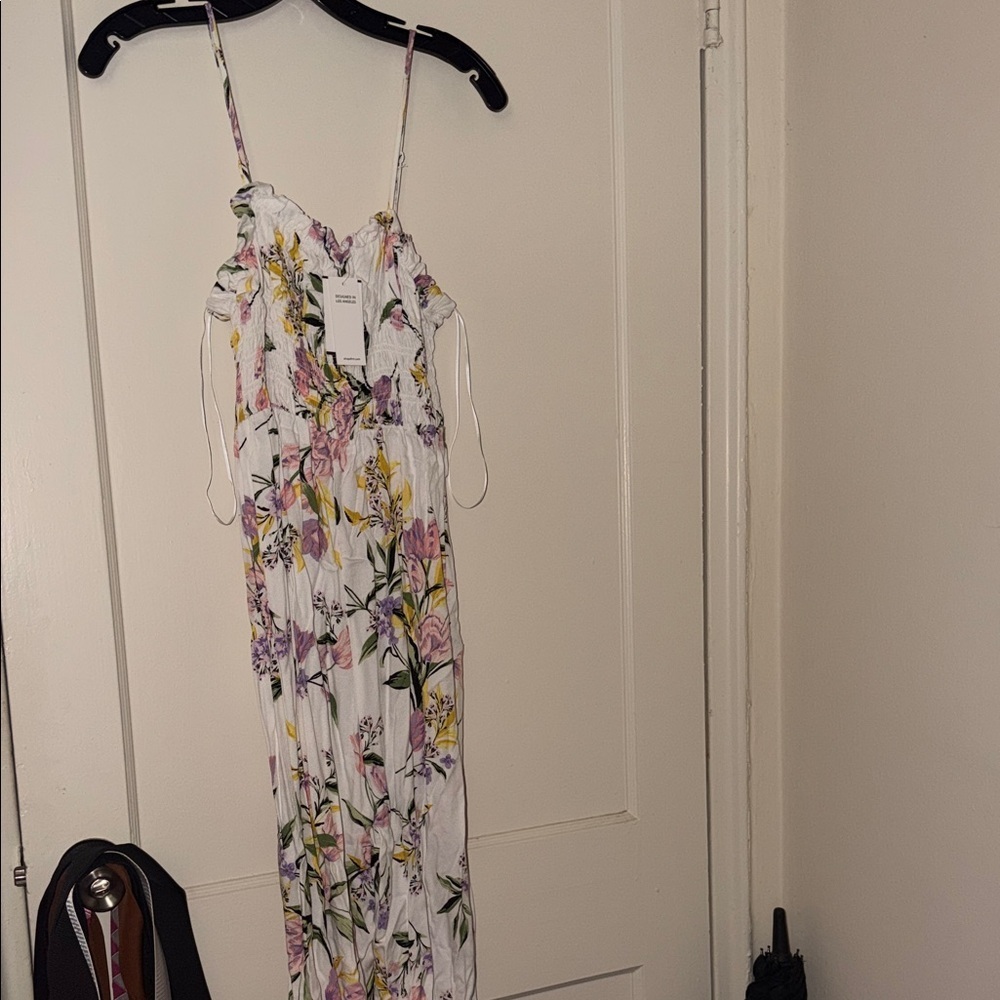 NWT AFRM Floral Spaghetti Strap jumpsuit size: S